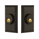 Nostalgic Warehouse Studio Plate Double Cylinder Deadbolt