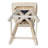 Tabouret de bar pivotant en bois massif Derene-43743875