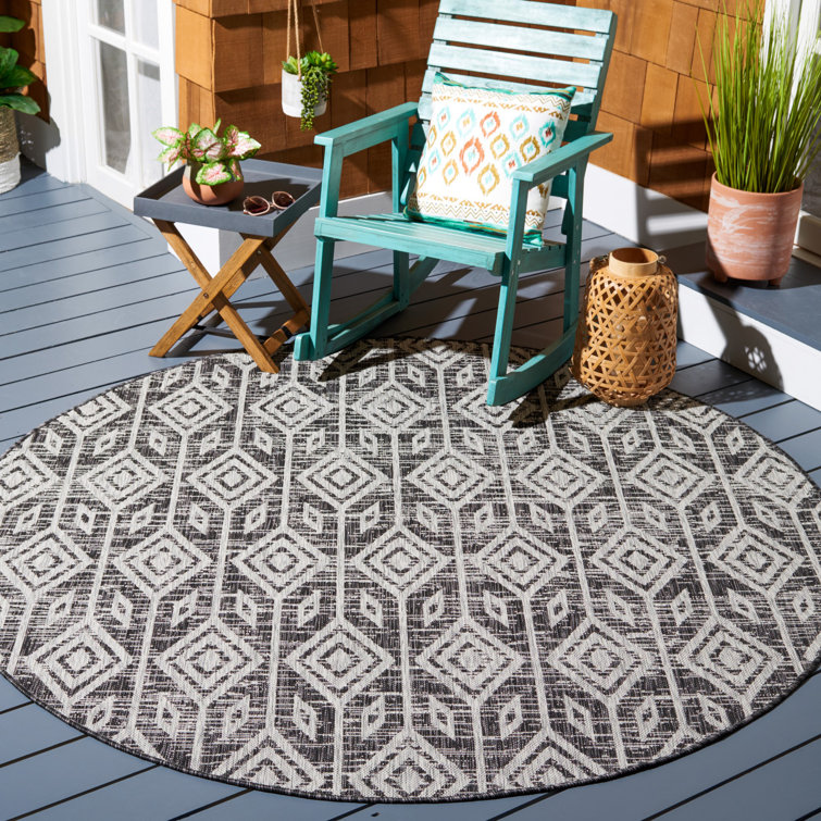 Estaugh Performance Ikat Indoor/Outdoor Area Rug