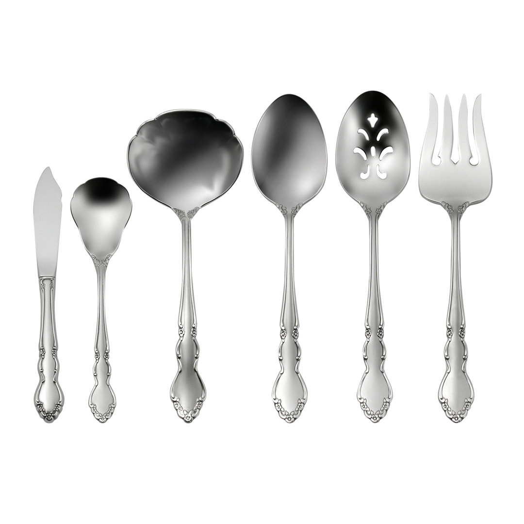 Oneida Dover 6 Piece Flatware Serving Set, 18/10 Stainless Steel Oneida