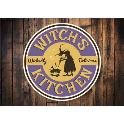Wickedly Delicious Witch's Kitchen Sign