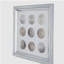 19.7x19.7" Ares Crystal Mirror Framed Wall Art on Mellow Golden Tint Background