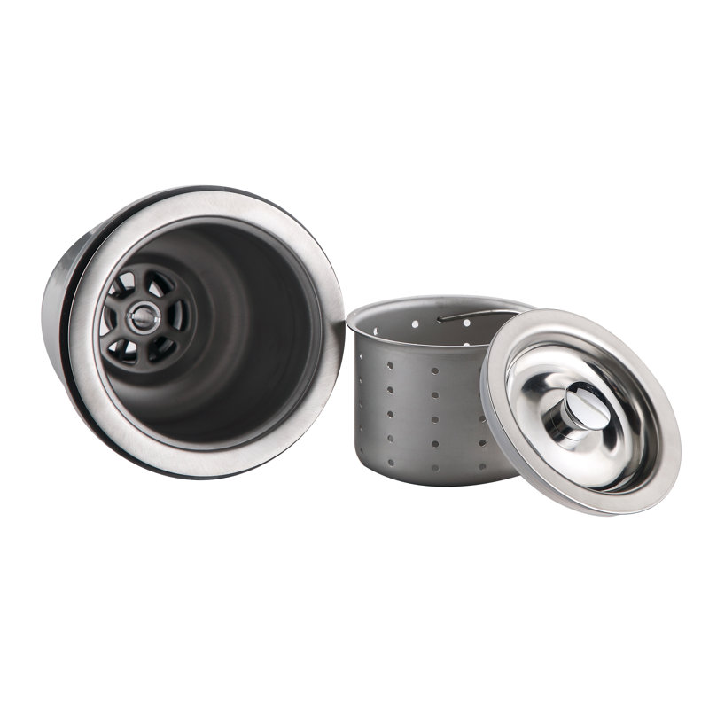 Stainless Steel Lift and Turn Basket Strainer Kitchen Sink Drain