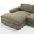 Essex 118" W Cotton Blend Upholstered Sectional with Chaise Lounge-1440948972-1440948983