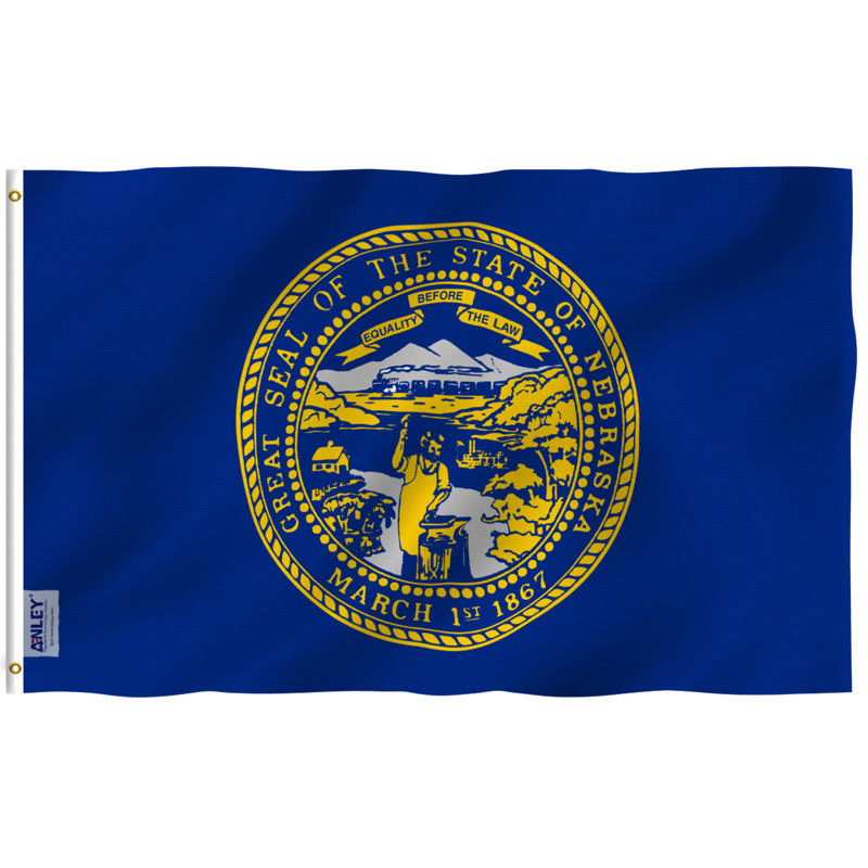 Drapeau de la maison du H 36 po x l 60 po Nebraska State Flag