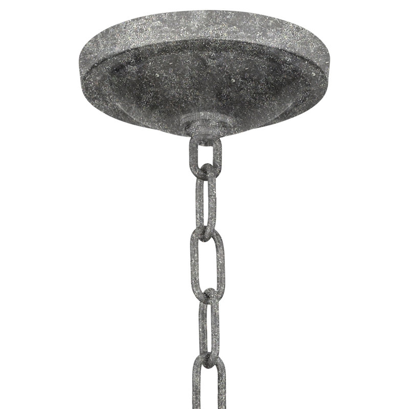 Heritage 16 - Light Candle Style Wagon Wheel Chandelier, Deep Ocean