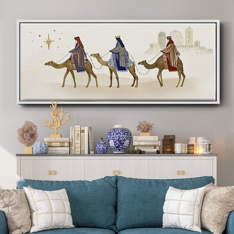 Collection Away in a Manger - Toile encadrée, H 20 po x l 50 po
