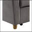 Justine 54" Brown Corduroy Convertible Sleeper Loveseat