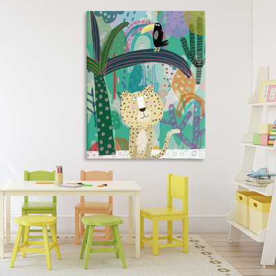 Jungle Cheetah & Toucan Canvas, design by Carla Daly