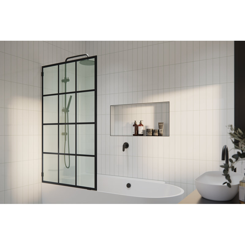 Panneau de salle de bain fixe simple 34 po x 58,25 po Esprit Monture