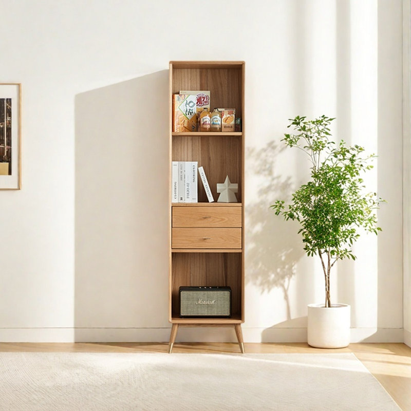 Modern simple log bookcase