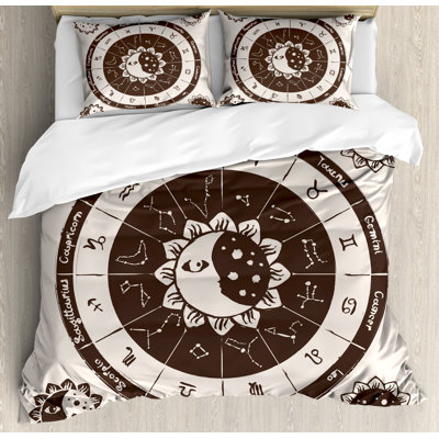 Constellation Eclectic Polyester Dots Duvet Cover
