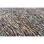 Hand-Knotted High-Quality Rust and Blue Area Rug