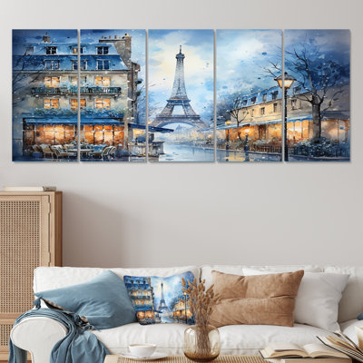 Ensemble d'art mural gris 5 pièces