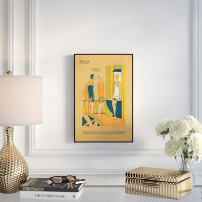« style rétro », reproduction d’art encadrée sur toile