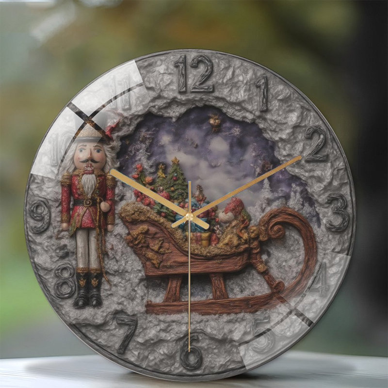 Horloge murale de Noël 12 po