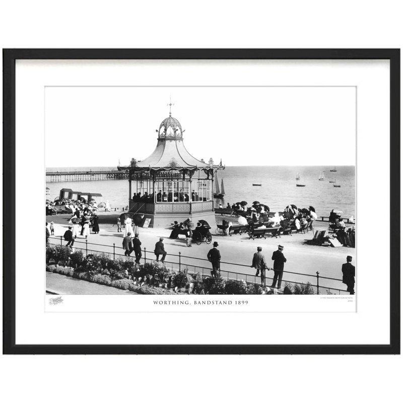 Worthing, Bandstand 1899 by Francis Frith - Single Picture Frame Print, 60cm H x 80cm W x 2.3cm D