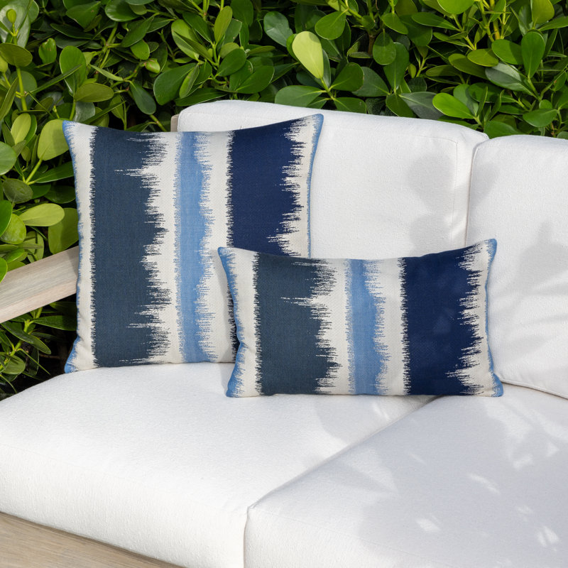Murmur Sunbrella® Lumbar Rectangular Indoor/Outdoor Pillow Cover & Insert by Elaine Smith