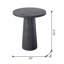 Table d'appoint ronde avec base piédestal