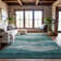 Premium Machine Washable Krause AMF1141 Swirls Rug
