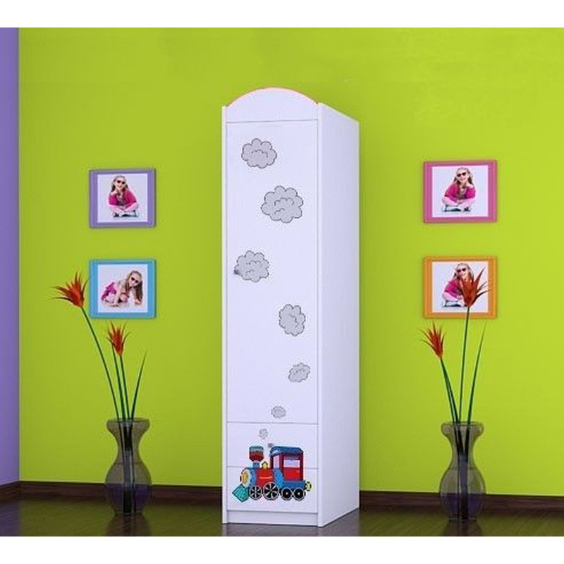 Oldham 1 Door Wardrobe, White
