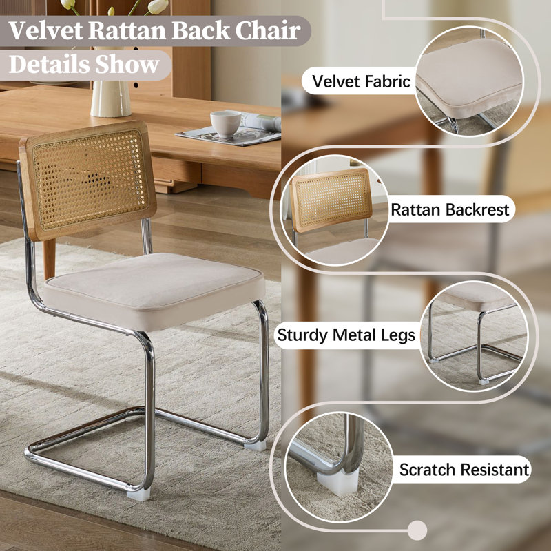 Rectangle Glass Top Dining Set, Beige/Silver, 5