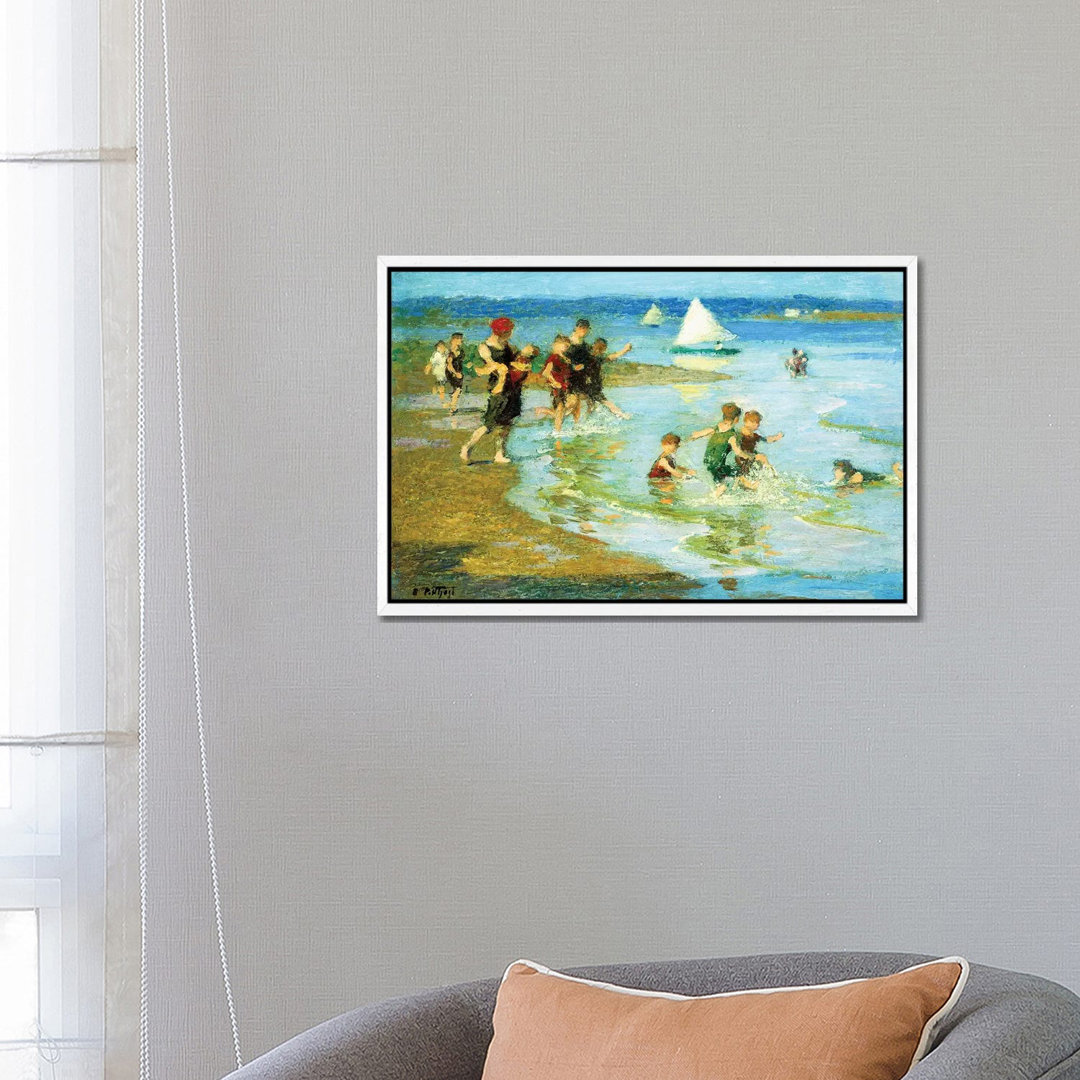 Children At Play On The Beach, by Edward Henry Potthast - Painting on Canvas