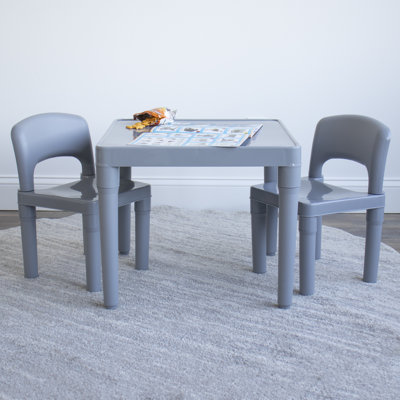 Edwardo Kids 3 Piece Play Or Activity Table and Chair Set