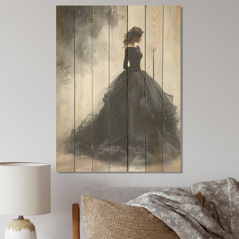 Black Modern Ballet Dance Motion - Ballet sur bois, H 40 po x l 30 po