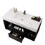Meuble-lavabo flottant moderne de 39,4 po avec comptoir en pierre frittée et fabrication en bois massif Jovelle-124006330-124006327