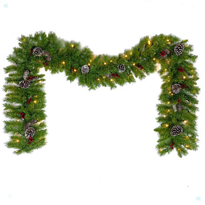 Pre-lit Xmas Tree Artificial Christmas 4-Piece Set