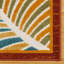 Tapis intérieur / extérieur tissé à plat toutes saisons Fosel Lagos à motif tropical moderne multicolore - patio, terrasse, porche et salon - 5 x 7-1685201009