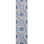 Tapis intérieur / extérieur bleu / gris Leto Medallion-115215544