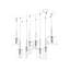 Luminaire suspendu cylindrique à 8 lumières