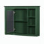 Armoire à pharmacie murale moderne avec miroir et 6 tablettes ouvertes (meuble-lavabo non inclus).-11304455