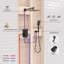 Système de douche cubique à pression équilibrée 2 fonctions avec valve brute-74878333
