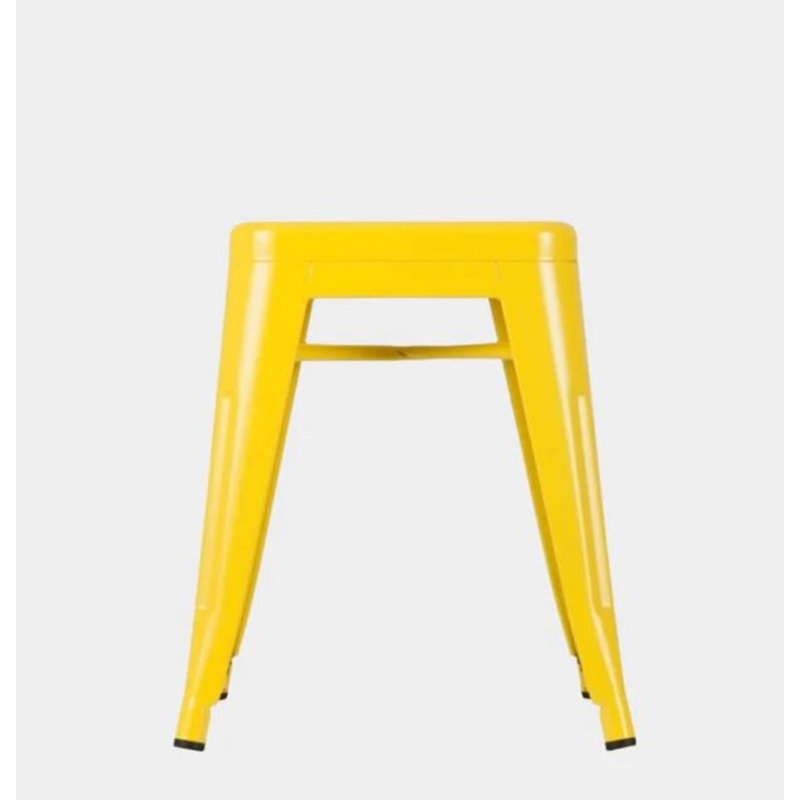 Mini tabourets empilables en métal Duende, Jaune