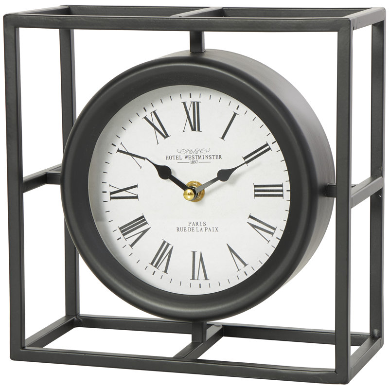 Analog Mechanical Clock in Black