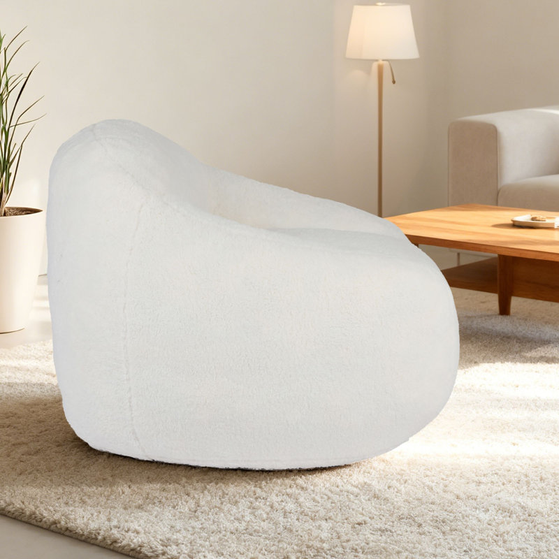 Fauteuil à billes Comfy, Ourson blanc cassé