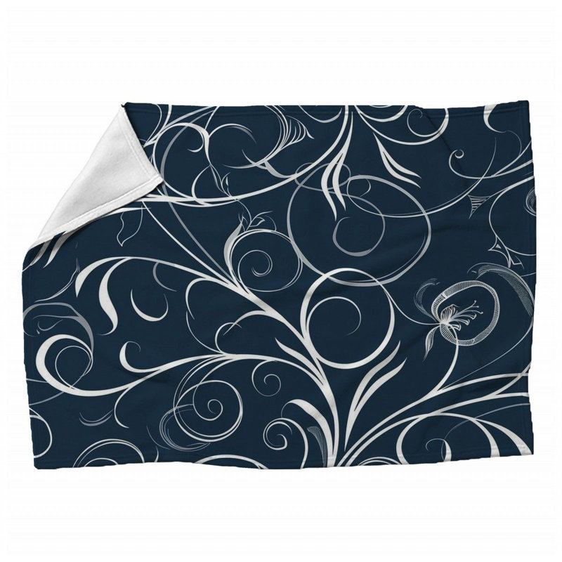 Dynamic Swirls Cool Machine Printed Throw Blanket, Throw