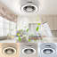 Ventilateurs de plafond compacts de 16 po avec lumières DEL à intensité variable et télécommande, 3 couleurs