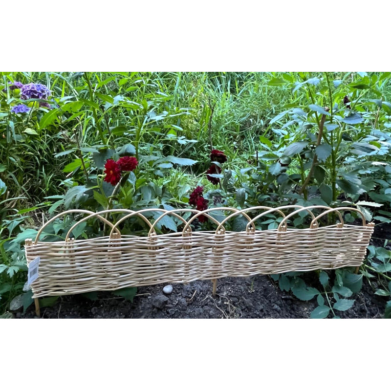 Arch Top Tan Wood Lawn Edging
