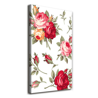 Wild Rose 1 Piece Wrapped Canvas Wall Art