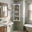 Armoire de rangement murale blanche de 104 cm (41 po) de hauteur pour salle de bain-532396546