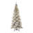 Hersi Slender Flocked/Frosted Spruce Christmas Tree with LED Lights-187796070