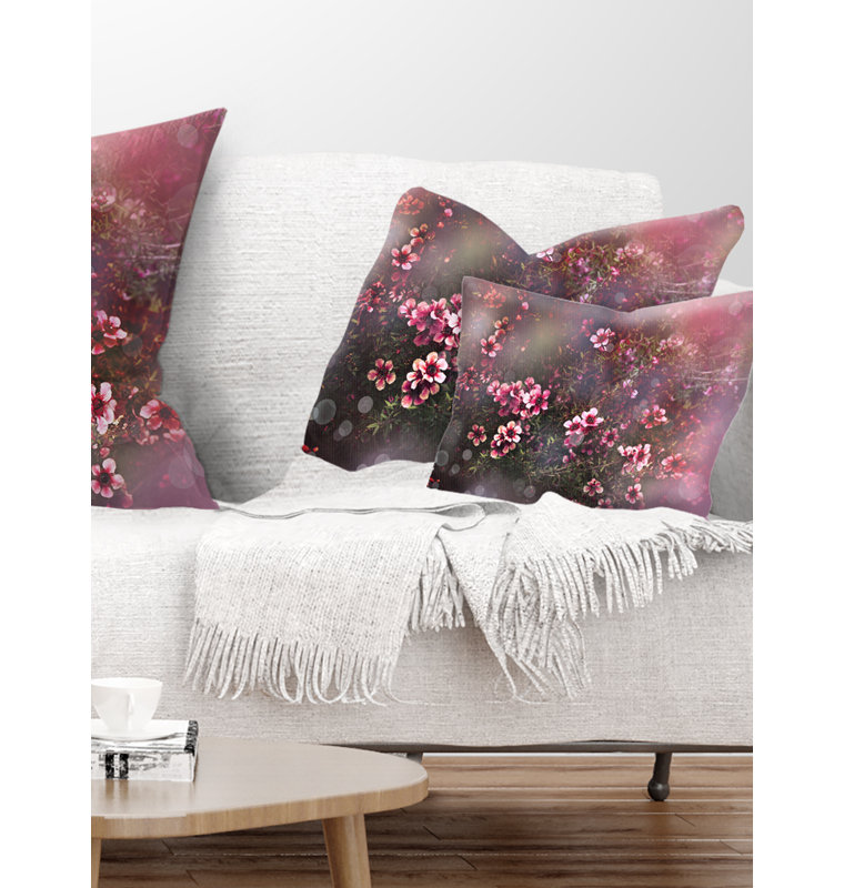 Coussin Sakura, Rectangulaire, 12 po x 20 po