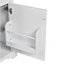 Meuble-lavabo de 20 pouces avec lavabo en céramique, porte à fermeture douce, tablette réglable et support de rangement fixé à la porte - idéal pour les petites salles de bain-879721156