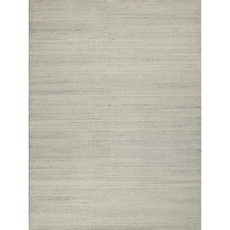 Benton Hand Tufted New Zealand Wool Gray/Ivory Area Rug, 12'X15'