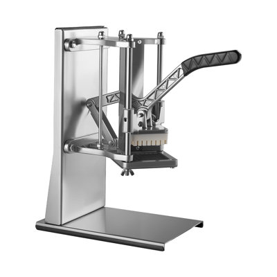 French Fry Cutter, hachoir à légumes commercial avec 4 pales - 1/4 po, 3/8 po, trancheuse à 6 coins et vide-pommes - Coupe-pommes de terre murale en acier inoxydable, pour la maison et le restaurant