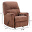 Fauteuil inclinable et berçant manuel rembourré Etly-101826277